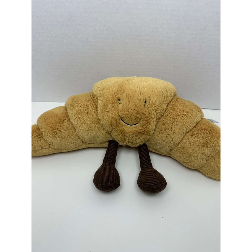 Jellycat Amuseable Croissant Plush Stuffed Food Gold Brown A6C